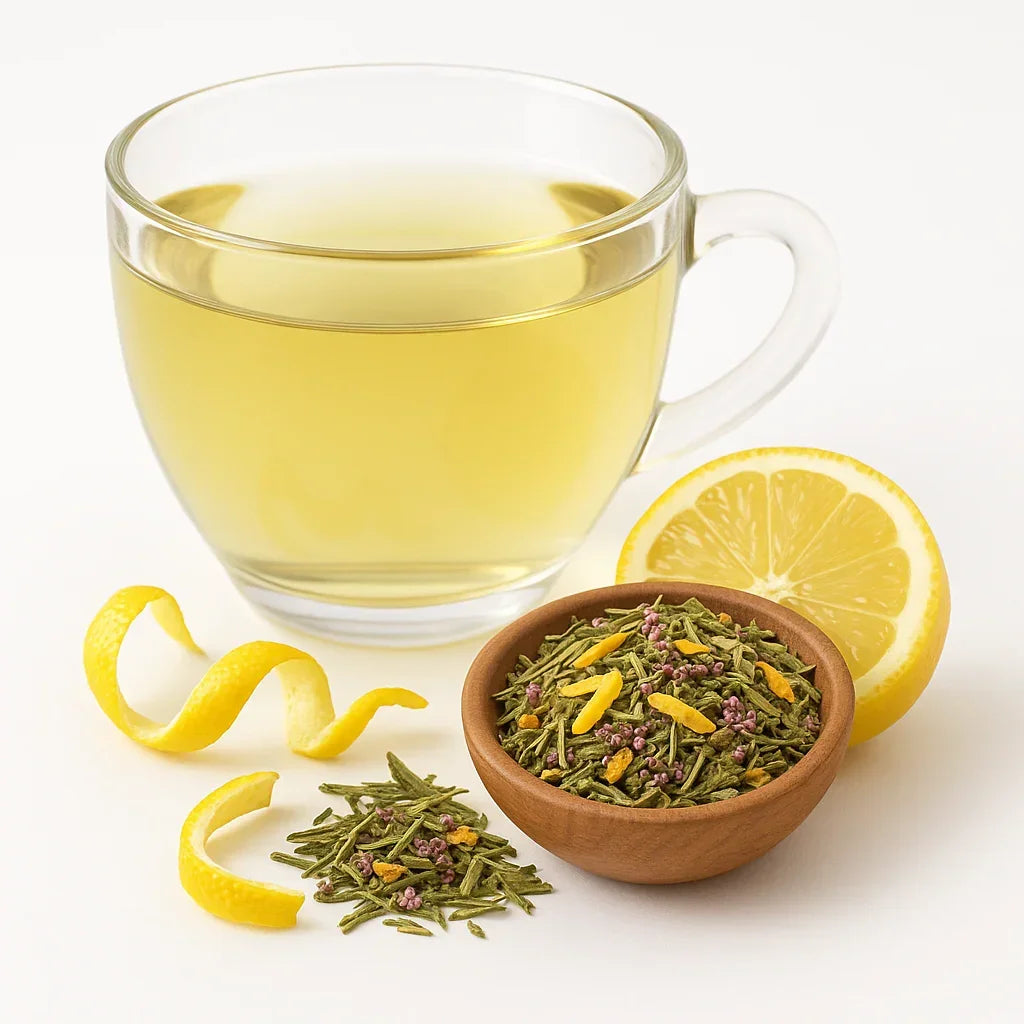 Bio Grüner Tee Sencha mit Zitrone - Naturheiltee